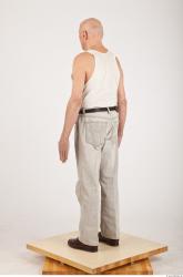 Whole Body Man White Casual Average Wrinkles Male Studio Poses